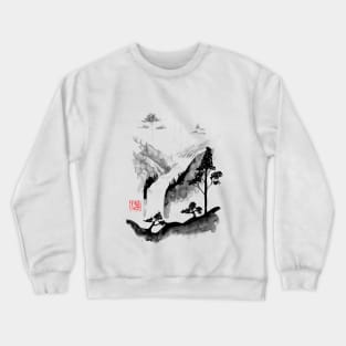 fall and trees Crewneck Sweatshirt